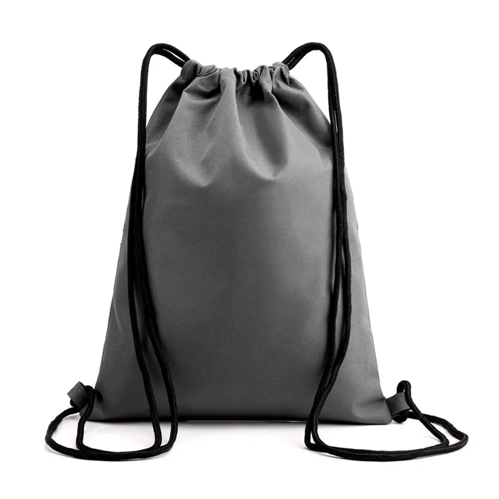 Унисекс, водонепроницаемый рюкзак на молнии, переносные однотонные сумки, привязанные веревкой, для путешествий, спортивные сумки через плечо, дорожные сумки, ручная кладь для девочек