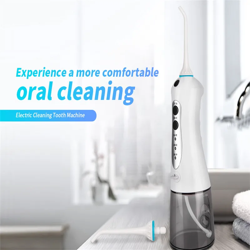 

Portable Oral Irrigator USB Household Electric Dental Cleaning Machine Waterproof Oral Washing Tool 3 Modes High Pressure Flow