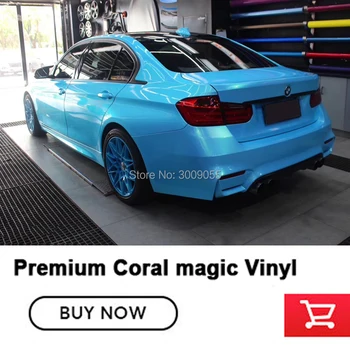 

Highest quality car wraps sky blue Magic blue air Release best low initial tack adhesive for High-end car 5 years life