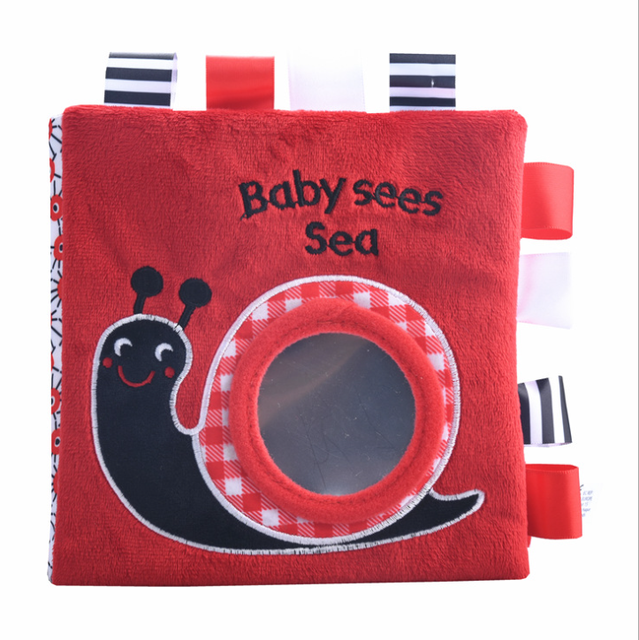 Black And White Label Cloth Book Newborn Infant Early Education Books Cloth Quiet Books