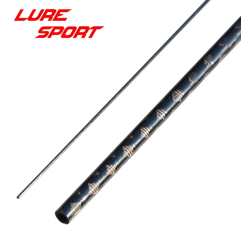 LureSport, 2 комплекта, 1,8 м, 2,1 м, UL, 2 секции, удочка, пустая, твердый, углеродный наконечник X, поперечная удочка, строительный компонент, ремонтный полюс, сделай сам
