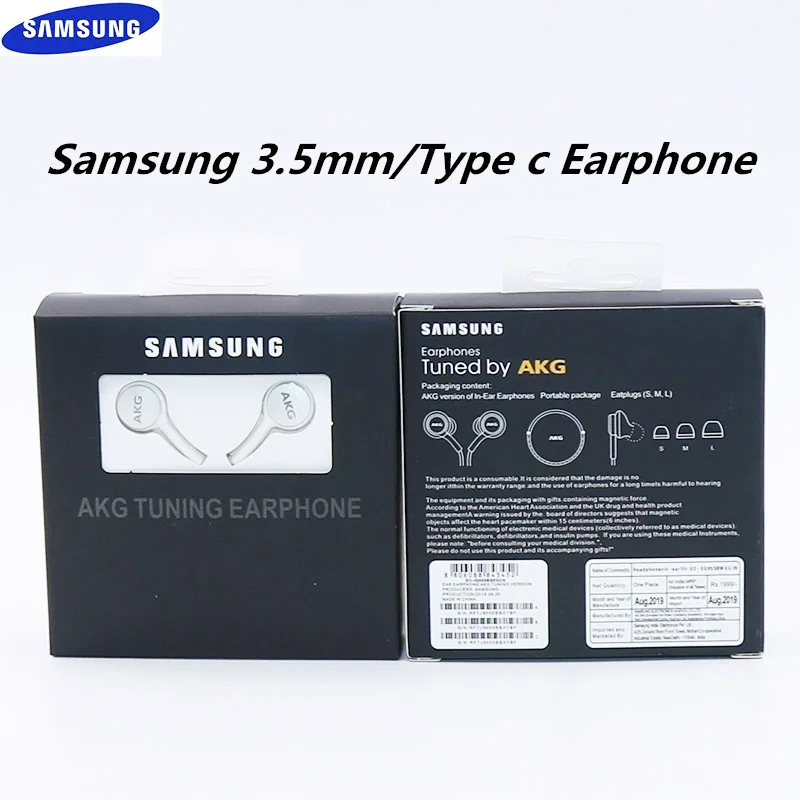 Original SAMSUNG Type C Earphone W/ Mic Volume Control HD Headset Earpiece For Galaxy S20 Plus S20Ultra A80 A90 Note 10 | Электроника