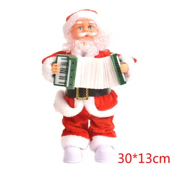 

Santa Claus plays the accordion Moving Santa Christmas decorations Electric music Santa doll creative ornaments Christmas gifts
