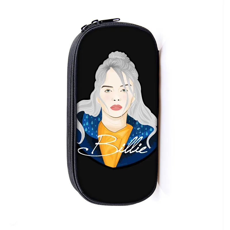 16 Косметичка Billie Eilish, чехол для карандашей s BE, женские косметички, сумка для девочек-подростков, футляр для карандашей, чехол bille elish, школьные принадлежности - Цвет: 16
