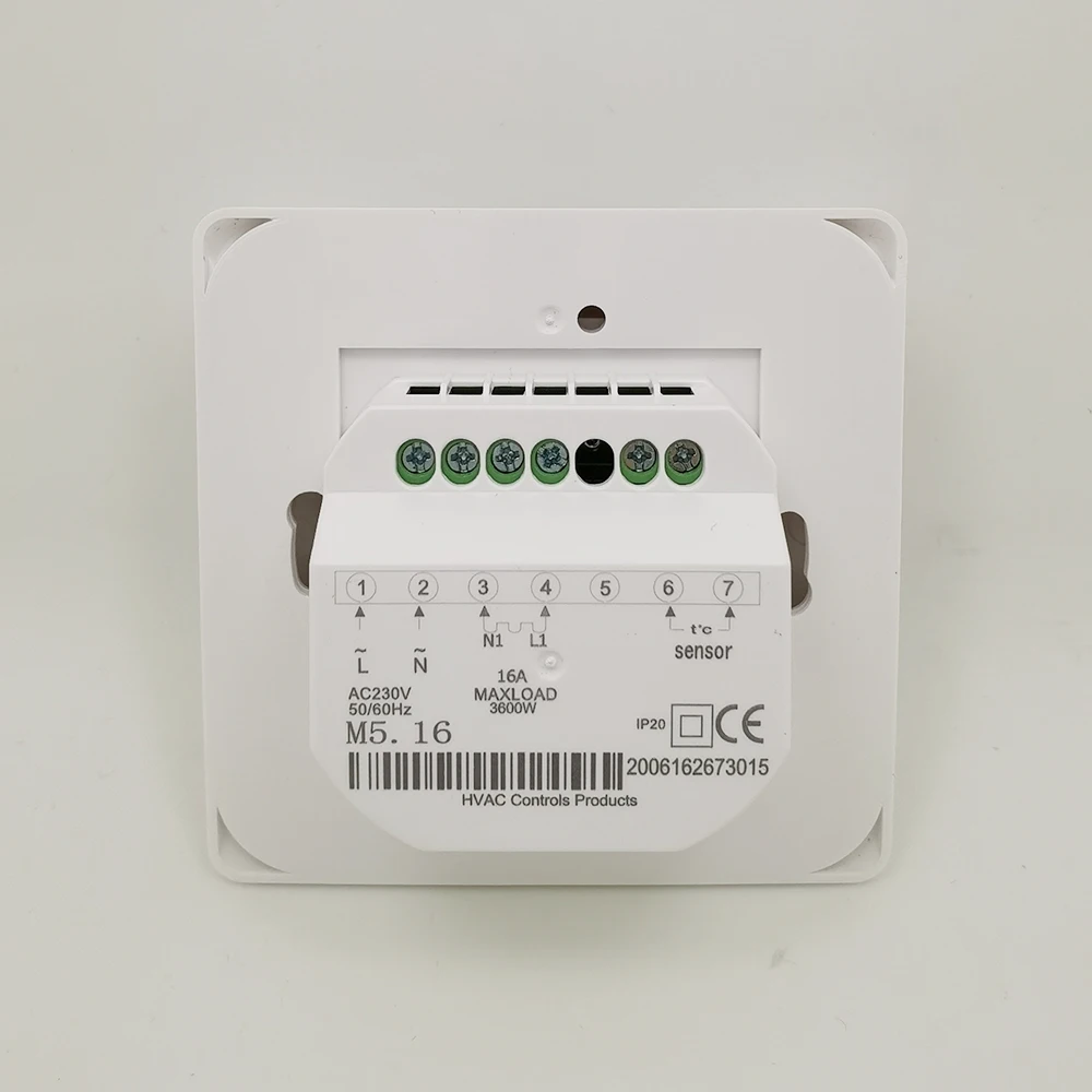 RTC70 Electric Thermostat Mechanical Room Thermostat Electric Floor Heating Thermostat Infrared Heater with External NTC Sensor Probe 16A 220VAC M5