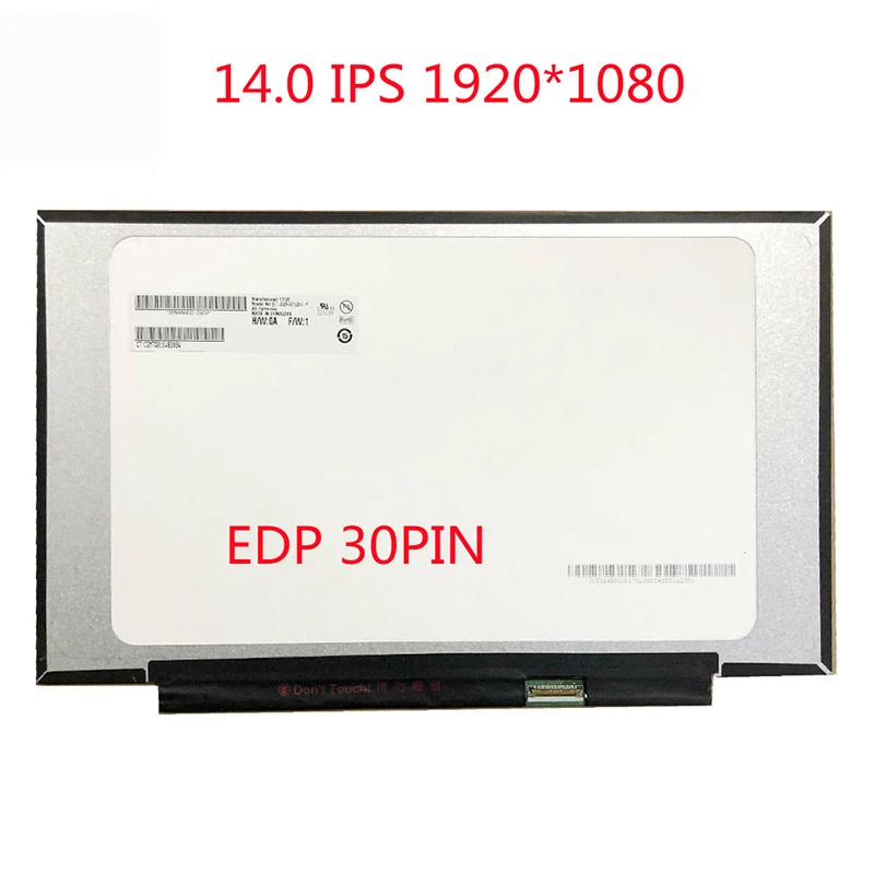 

NT140FHM-N43 V8.0 Fit B140HAN04.0 N140HCA-EAC N61, Pantalla LCD LED, 1920x1080, 30 Pines, IPS, Novedad