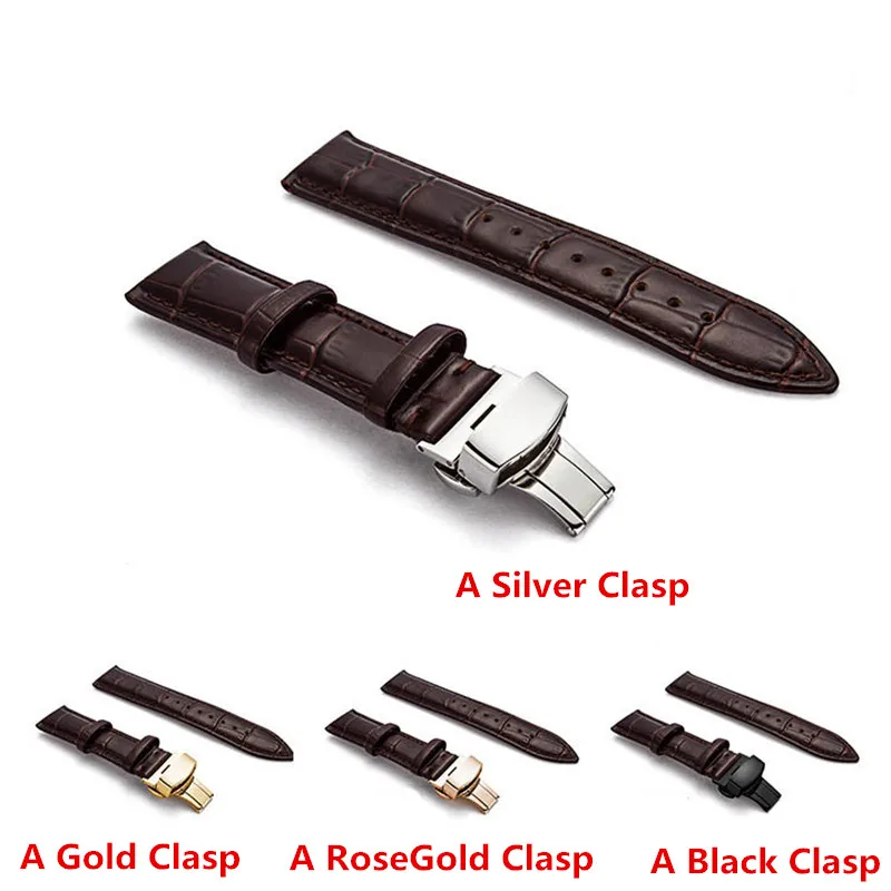 A Genuine Leather Watch Band Strap (7)