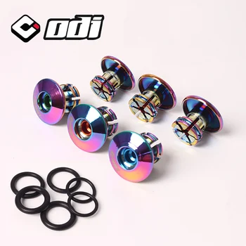 

ODI 2pcs Handlebar Caps Anti-slip Firm Bicycle Grip End Plugs MTB Bike Lightweight Bar End Plugs For MTB BMX DH FR Balance Car