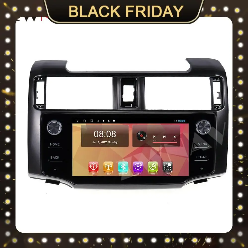 

Carplay DSP Android 10.0 PX6 4+64GB T9 Screen Radio Car Multimedia Player Stereo GPS Navigation For Toyota 4 Runner 2009-2017
