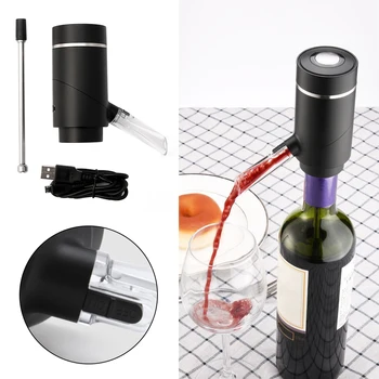 

Smart Automatic Spout Decanter ABS Electric Wine Aerator Instant Tools USB Rechargeable Pourer Drinking Kitchen Portable Bar