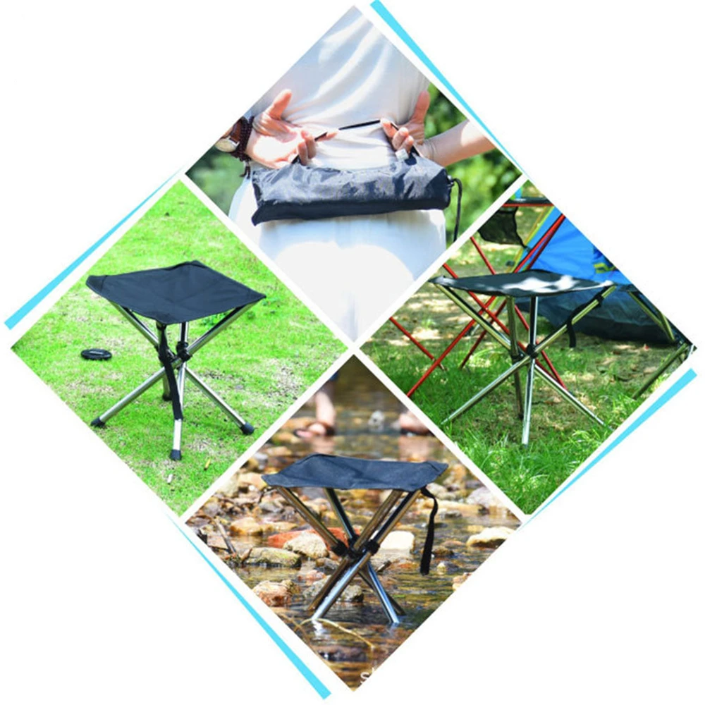 Stainless Steel Outdoor Portable Folding Fishing Chair Picnic Camping Stool Folding Chairs Camping Chair Lawn Beach folding stool,folding chair