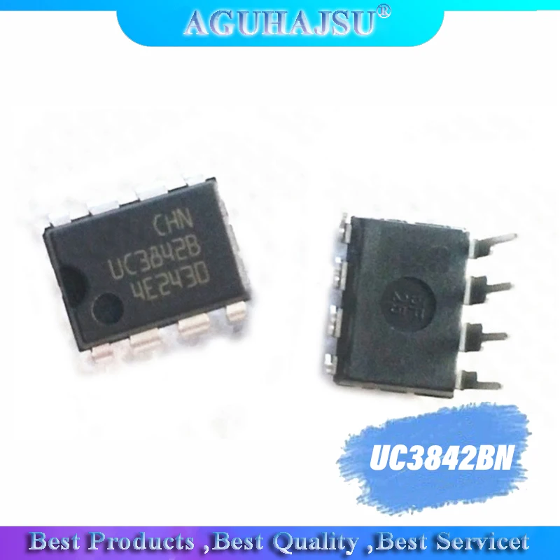10 шт. UC3842BN DIP8 UC3842B UC3842 DIP новый Импульсный блок питания/схема возбуждения |