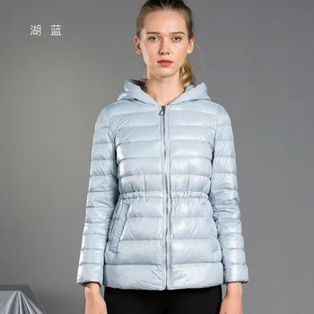 

90%duck Down Jacket High Quality WOMEN Hooded Short Thin Down Jacket WOMEN WOMEN Fall And Winter Clothes Plus-sized WOMEN Coat