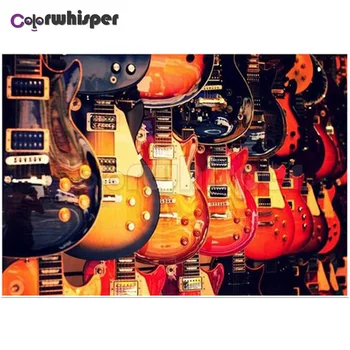 

Diamond Painting Full Square/Round Drill Guitar Musical Instrument 5D Daimond Painting Embroidery Cross Stitch Mosaic PicTH108