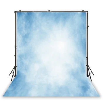 

HUAYI Light blue gradient Decoration Pure Color Background Photography Girls Birthday Party Photoshoot Photography Prop D-5371