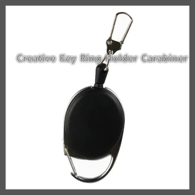 Portable Telescopic Keychain Creative Key Ring Holder Carabiner Outdoor Sports Camping Hiking Mini Retractable Chain Travel Kits|Hooks & Rails| - AliExpress