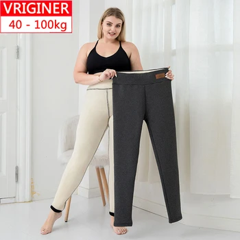 

Winter Pants Women Thermal Leggings High Waisted Pants For Women Flannel Streetwear Trousers Women Winter Casual Pants Women