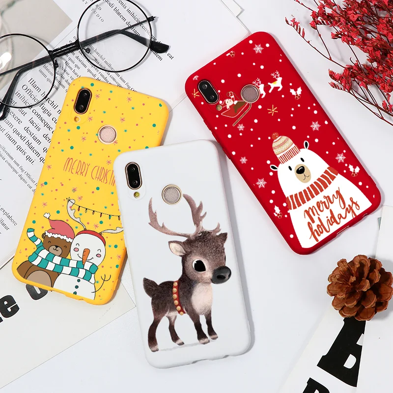 

Merry Christmas Case For Huawei P20 Lite 2019 P30 P20 Pro P10 P9 P8 Lite 2017 P Smart 2019 Nova 5 Pro 5i 4 4e 4i 3 3i 3e 2i Capa