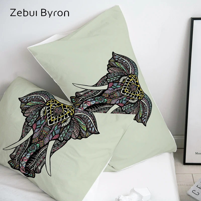

3D Pillow Case Pillowcase Custom/50x70/50x75/50x80/70x70 Decorative Pillow Cover,elephant Bedding,Drop Shipping