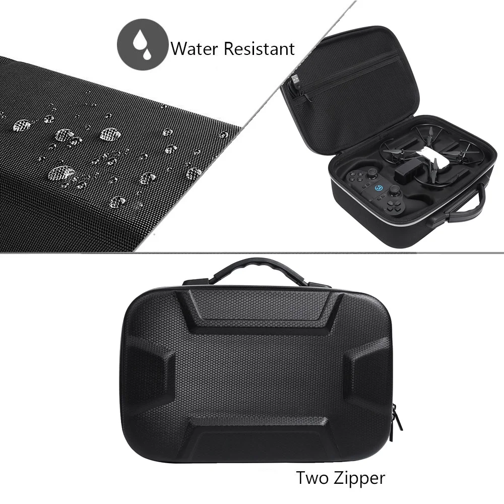 Hard PU Travel Carry Case Bag Storage Box Protector for DJI Tello & GameSir T1d 