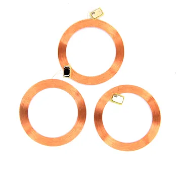 

100pcs 125khz T5577 T5557 T5567 T5200 Replicable Writable Copper Coil Keyfobs Key Ring Tag RFID Copy Blank Access Control Card