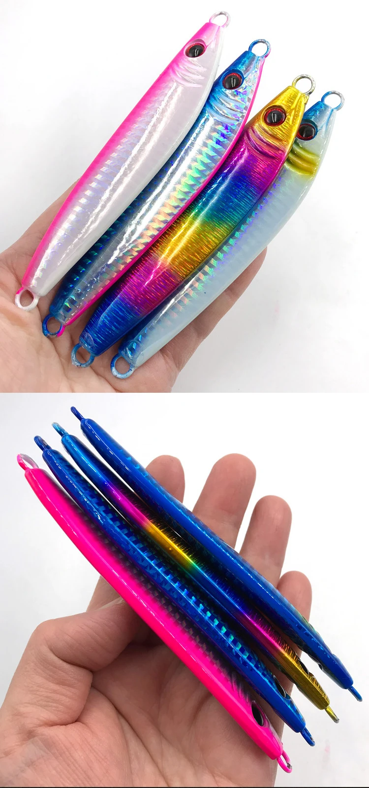 TEASER S Form 120g 150g 200g Langsam Sinking Angeln Locken Jig Shore Guss Löffel Sinking Langsam Fallen locken Harten Köder Angeln Tackle – Detail 11