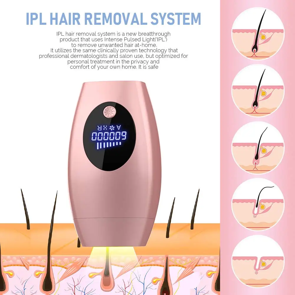 600000 вспышка Перманентная IPL лазерная машина для удаления волос лазерный эпилятор ЖК-лазер для удаления волос женский безболезненный электрический эпилятор