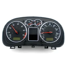 Speed Meter Decor Matt Chrome Gauge Cluster Bezal Dashboard chrome dial ring For VW MK4 Golf Jetta GTI GLI V6 4 Motion
