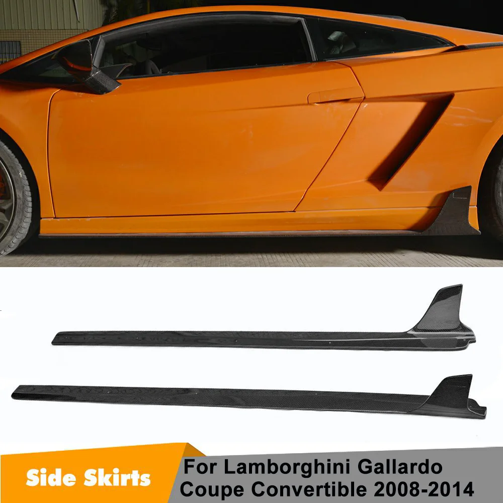 Боковые юбки из углеродного волокна передний каркас чехол для Lamborghini Gallardo Coupe