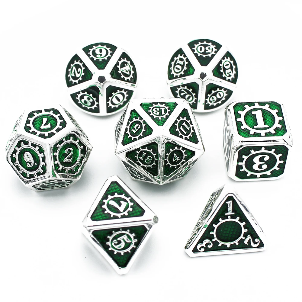 Металлические игральные кости dnd set ролевые многогранные Твердые настольные игры