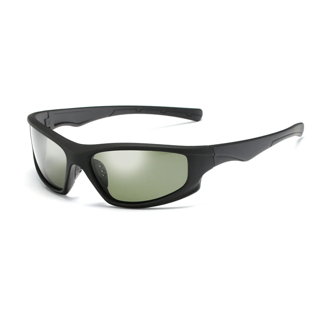 Модные мужские новые Поляризованные спортивные солнцезащитные очки для мужчин UV400, антибликовые солнцезащитные очки, черная оправа из поликарбоната, очки для улицы - Цвет: C03 Black Green