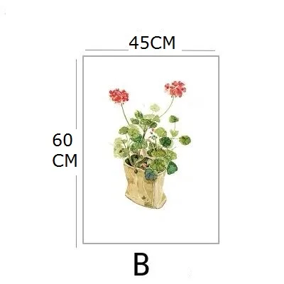 B 45cm by 60cm Пользовательские стеклянные оконные пленки электростатические матовые наклейки, наклейки из фольги для дома, водонепроницаемые для дверь в ванную плакат цветок - Цвет: B 45cm by 60cm