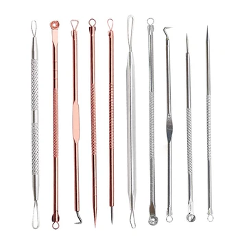 

Stainless Steel Acne Extractor Removing Tool Face Skin Care Blackhead Pimple Remover Comedone Extract Ance Needle Beauty Tools