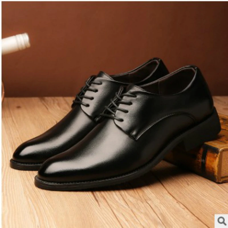 Mazefeng/брендовые Классические Мужские модельные туфли с острым носком; мужские черные свадебные туфли из лакированной кожи; оксфорды; официальная обувь; большие размеры 38-47