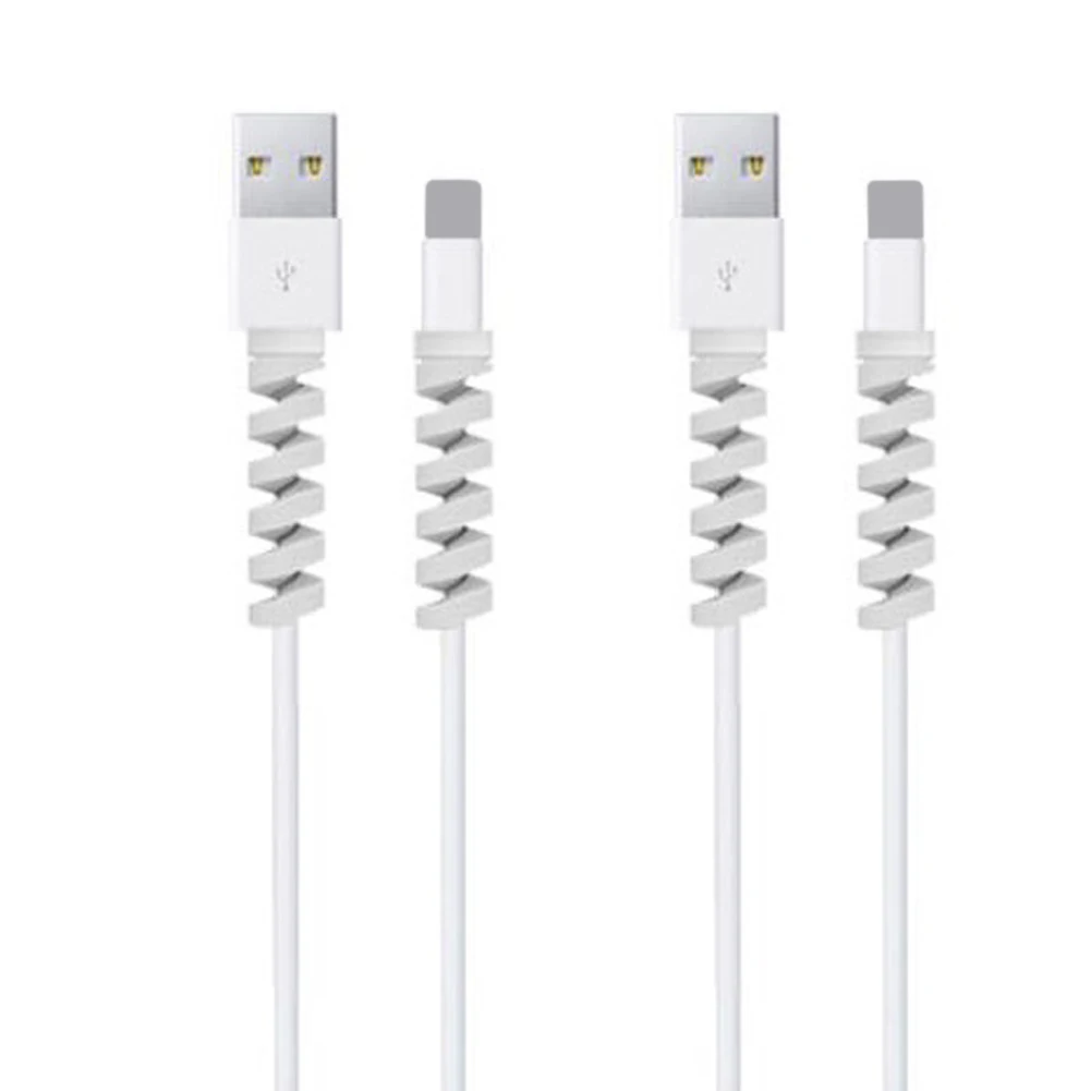 4 шт. зарядная линия USB провод модные аксессуары для мобильных телефонов легко использовать крышка Анти-разрыв протектор для кабеля передачи данных твердая машина для закручивания трубок в спираль