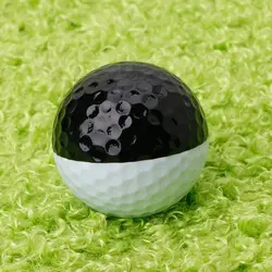 Черный белый мяч для гольфа Высококачественная тренировочная цель спортивная игра сувенирный подарок