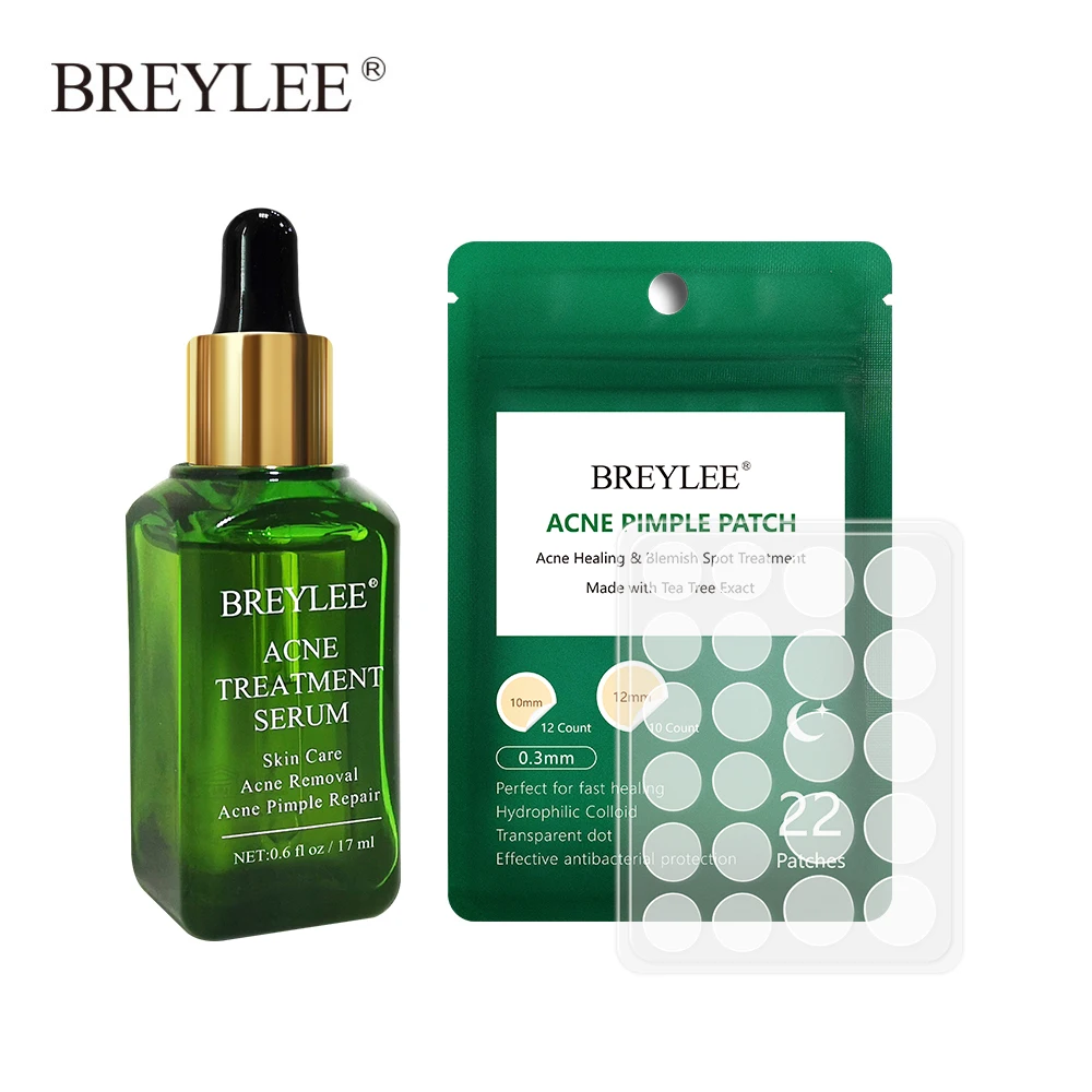 Serum And Night Use BREYLEE, лечение акне, сыворотка для лица, удаление акне, прыщи, наклейки, восстановление и отбеливание Уход за кожей с сывороткой, эссенция для лица - Вес нетто: Serum And Night Use