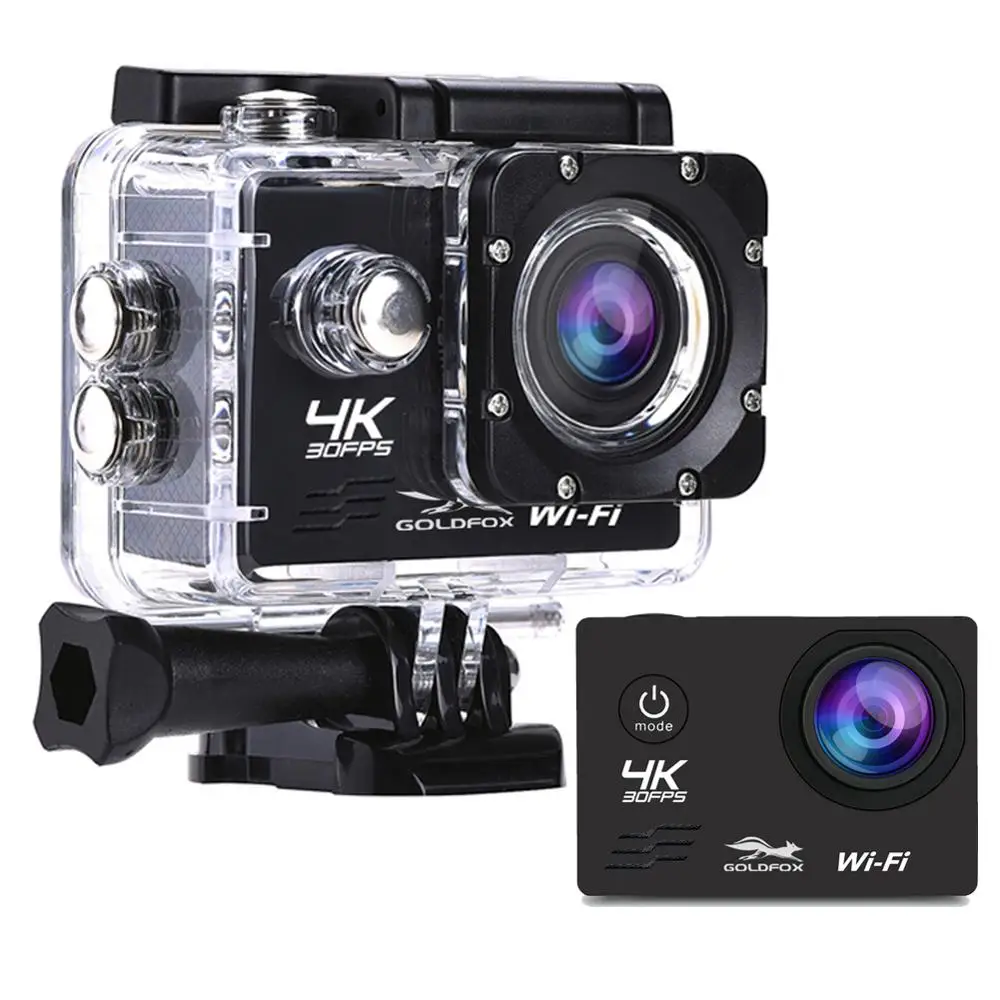 Спортивная Экшн-камера Ultra HD 4K 16 МП Wifi 30 кадров/с 170D широкоугольная камера