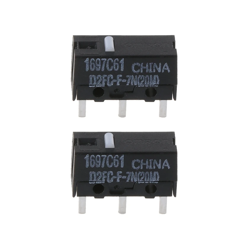 2Pcs Original OMRON Mouse Micro Switch D2FC-F-7N 20m for Logitech RAZER double light switch