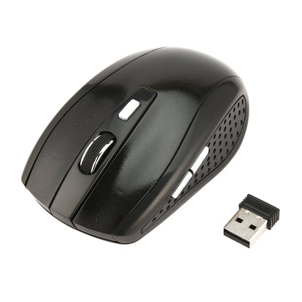 2.4GHz Wireless Mouse Portable Intelligent Gaming Mouse Optical Rolling Gamer Mice USB Receiver for PC Laptop Computer