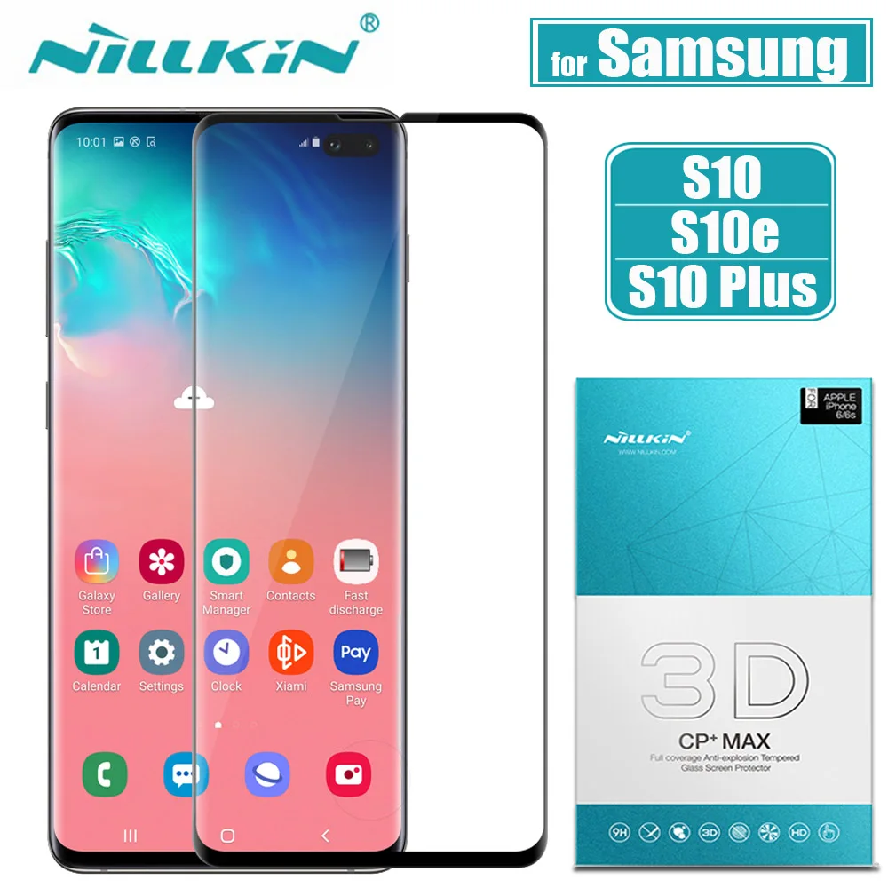 Для samsung Galaxy S10 Plus S10E протектор экрана Nillkin 3D полное покрытие клея защитное закаленное стекло для samsung S10+ S10E