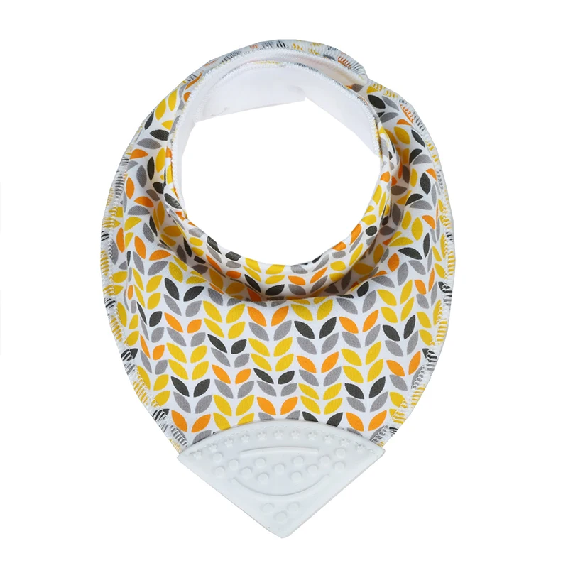 Silicone Bib Infant Baby Nursing Newborn Breast Feeding with Silicone Teether bibs  bandana Burp Cloths Accessories YAB020