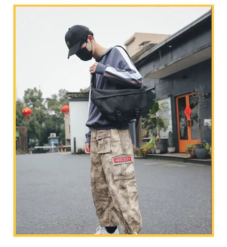 Брендовая Оригинальная дизайнерская модная сумка через плечо, Мужская брендовая сумка, Большая вместительная сумка для отдыха, женская сумка почтальона