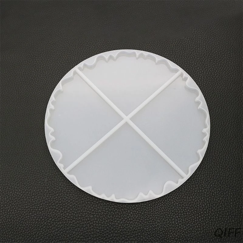 DIY Кристалл эпоксидной формы нерегулярные подстаканник чашки Pad Плесень ручной работы смолы формы