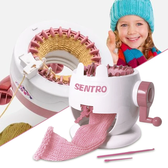 22/24 Needles Handmade Knitting Machine DIY Rotating Sewing Hand-Knitted Scarf Hat Sock Adult Child Knitting Tool Artifact Toys 5