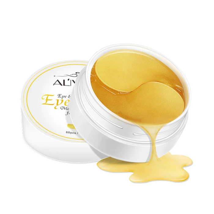 Hot sale 60Pcs 24K Gold Collagen Eye Mask Ageless Hydrogel Eye Patches Dark Circles Moisturizing Masks