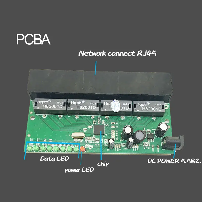 8 портовый модуль быстрого Ethernet от производителя Oem портов s switc сделано в Китае