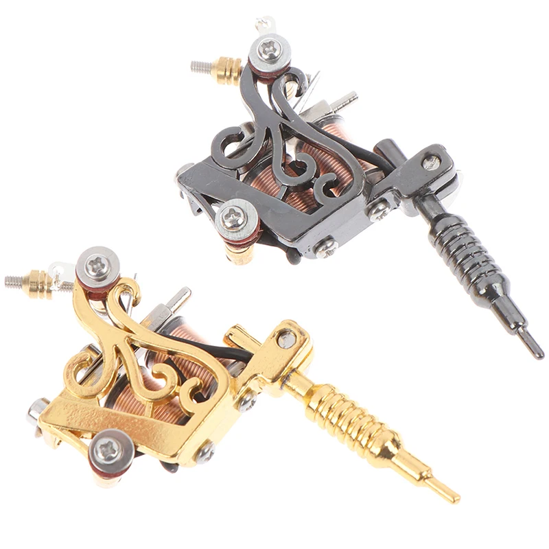 

1 PC Portable Key Holder Punk Style Mini Tattoo Machine Tattoo Supply Keychain As Pendant Ornament For Men & Women Gift Crafts