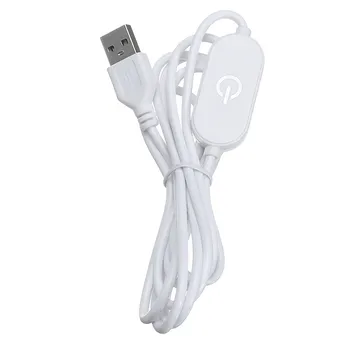 

CLAITE DC5V 1.5M White Shells USB For-touch Dimmer Light Switch Power Supply for LED Strip Table Desk Lamp