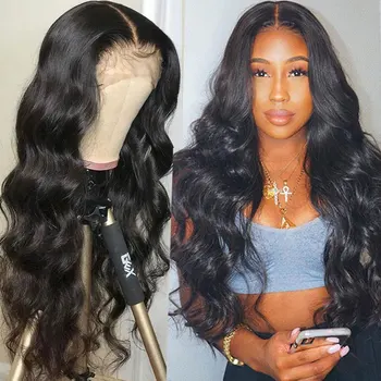 

150% Density Body Wave Lace Front Human Hair Wigs 13x6 Brazilian Remy Deep Part Lace Front Wig Bleached Knots Pre Plucked Eifini